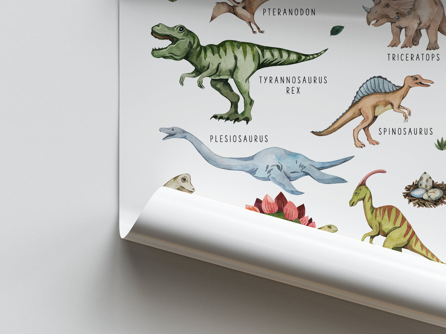 Pedagogisk poster: Dinosaurier