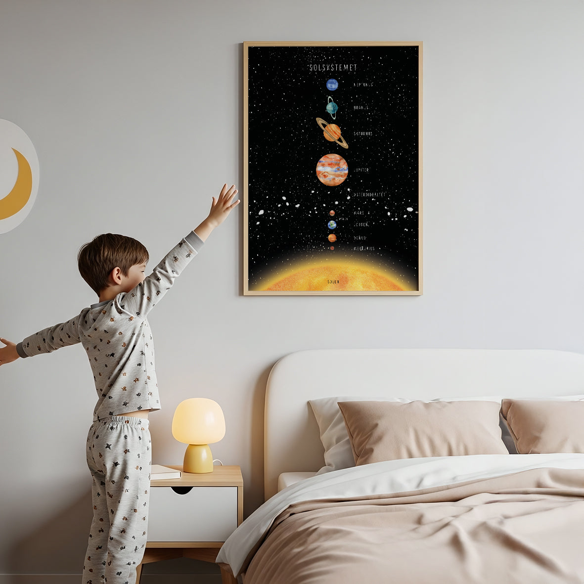 Pedagogisk poster: Solsystemet